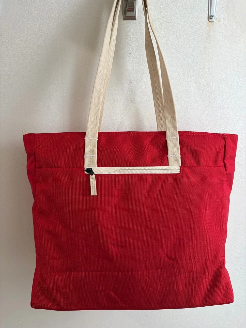 Walker Goods Valley Tote- Canvas Tote with Cream Straps - Picture 2 of 9